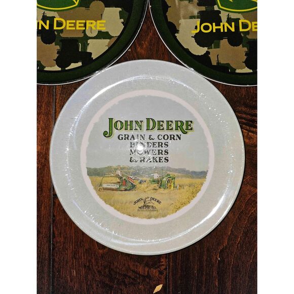John Deere Licensed Product Camouflage Vintage Plates Set Melamine - Picture 4 of 14